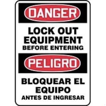 Accuform SPANISH BILINGUAL OSHA DANGER SBMLKT025VP SBMLKT025VP